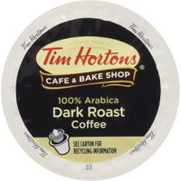 Tim Hortons Dark Roast Single Serve Coffee Cups, 96 Count (Packaging May Vary)