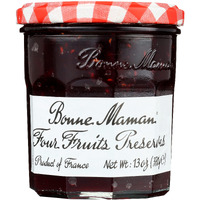 Bonne Maman Four Fruits Preserves, 13 Ounce Jars (Pack Of 6)
