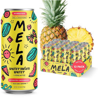 Mela Water Watermelon Juice Drink, Electrolytes & Antioxidants, Refreshing Hydration, Coconut Water Alternative, Vitamin C, Pineapple, 16.9 Fl Oz (Pack Of 12)