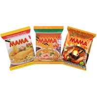 Mama Ramen Style Instant Oriental Noodles Variety 30 Pack, Chicken, Pork, Creamy Shrimp