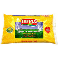Iberia Yellow Corn Meal 4 Pounds, Freshly Milled Bulk Coarse Cornmeal