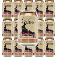 Goslings Ginger Beer, Ginger Beer, All Natural Flavor With The Refreshing Zip Of Ginger, 12 Oz (Pack Of 15, Total Of 180 Oz)
