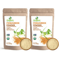 Organic Fenugreek Powder | 16 Oz - Pack Of 2 | Usda Organics And Non-Gmo Verified Project Approved | Product Of India | 100% Raw And Natural | Resealable Kraft Bag By Shoposr