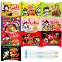Samyang Buldak Hot Spicy Chicken Ramen Noodle Korean Stir-Fried Ramen, 1 Pack For Each Flavor (10, Carbonara, Cream Carbonara, Kimchi, Stew, Jjajang, 2X Spicy, Habanero Lime, Corn, Quattro Cheese, Original)
