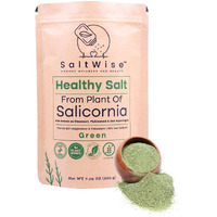 Green Salicornia Salt - Low Sodium Salt Substitute | Salicornia Powder (200Gms/7.05 Oz) | Plant Based Salt, Vegan | 100% Natural, No Additives