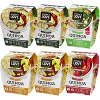 Kitchen & Love Quinoa Quick Meal Variety Box 6-Pack | Gluten Free, Ready-To-Eat, No Refrigeration Required