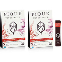 Pique Organic Rooibos Tea - Caffeine-Free Herbal Tea, Powerful Antioxidants For Healthy Immune System & Digestion, Pure South African Red Bush - 28 Single Servings (2 Pack)