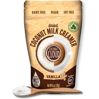 Coconut Cloud: Dairy-Free Coffee Creamer | Minimally Processed, Shelf Stable. Made From Coconut Powdered Milk. | Vegan, Gluten Free, Non-Gmo. (Home, Office, Travel), Creamers (Vanilla Pouch)