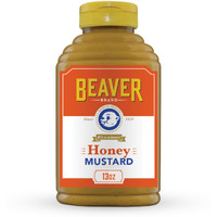 Beaver Sweet Honey Mustard, 13 Oz Squeeze Bottle