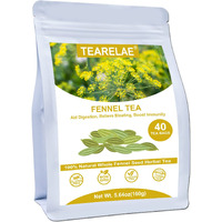 Tearelae - Fennel Tea - 4G X 40 Count - Whole Fennel Seeds Herbal Tea Bags - Promotes Digestive Health - Non-Gmo - Caffeine- Free