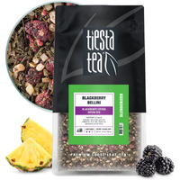 Tiesta Tea - Blackberry Bellini | Blackberry Citrus Green Tea | Premium Loose Leaf Tea Blend | Medium Caffeinated Green Tea | Make Hot Or Iced Tea & Brews Up To 200 Cups - 16 Oz Resealable Bulk Pouch