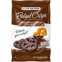 Snack Factory Pretzel Crisps Dark Chocolate Covered Pretzels 5.5 Ounce