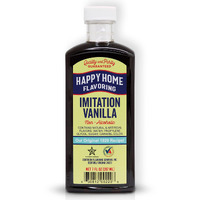 Happy Home Imitation Vanilla Flavoring, Non-Alcoholic, Certified Kosher, 7 Oz.