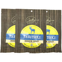 Jerky.Com's Exotic Teriyaki Venison Jerky - Wild Game Meat Snacks, Exotic Snacks, High-Protein, All-Natural, No Added Preservatives - Healthy Snacks For Adults - 1.75 Oz. (Pack Of 3)