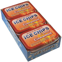 Ice Chips Xylitol Candy Tins (Cinnamon, 6 Pack) - Includes Band As Shown