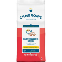 Cameron's Coffee Dark Chocolate Mocha Flavored Ground Coffee, Light Roast, 100% Arabica, 12-Ounce Bag, (Pack Of 1)