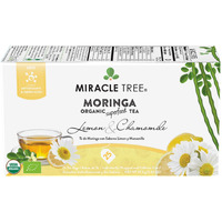 Miracle Tree - Organic Moringa Superfood Tea, 25 Individually Sealed Tea Bags, Lemon Chamomile (Keto, Detox, Energy/Immunity Booster, Vegan, Gluten-Free, Organic, Non-Gmo, Caffeine-Free)