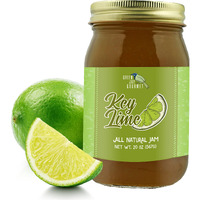 Green Jay Gourmet Key Lime Jam - All-Natural Lime Jam - Key Lime Pie Filling & Dessert Topping - Vegan, Gluten Free Jam - Contains No Preservatives Or Corn Syrup - Made In Usa Lime Jelly - 19 Ounces
