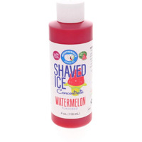 Hypothermias Shaved Ice And Snow Cone Syrup Unsweetened Flavor Concentrate - 4 Fl Oz - Makes 1 Gallon Of Ready To Use Syrup - Watermelon - Must Add Filtered Water And Sweetener