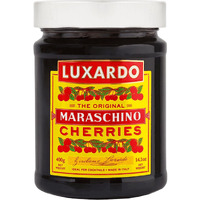 Luxardo Gourmet Cocktail Maraschino Cherries | For Old Fashioned, Manhattan And Desserts | Packed In Special Protective Bubble, 400G Jar