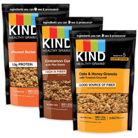Kind Healthy Grains Clusters, Granola Variety Pack, Healthy Snacks, Gluten Free, 3 Count