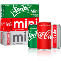Coca-Cola Mini Can Variety Pack, 7.5 Fl Oz, Pack Of 30 (10 Each: Coke Classic, Diet Coke, Sprite),, 7.5 Fl Oz ()