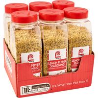 Lawry's Lemon Pepper Seasoning, 20.5 Oz (Pack Of 6) - Six 20.5 Ounce Container Of Lemon Pepper Blend To Add A Burst Of Fresh Flavor To Vegetables, Fish, Seafood And More