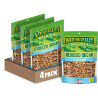 Nature Valley Vanilla Almond Reduced Sugar Granola, 11 Oz Bag (Pack Of 4)