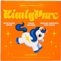 Kimlyparc Premium Instant Coffee Original Korean Latte With Vegan Creamer, Organic Unrefined Cane Sugar, Himalayan Pink Salt - Lactose & Gluten Free(10 Single Serve Packets)