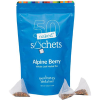 Two Leaves And A Bud Alpine Berry Tea - Whole Leaf Herbal Tea In Eco-Friendly Unwrapped Compostable Sachets, Resealable Bag, Hot Or Iced, 50 Sachets (Pack Of 1)