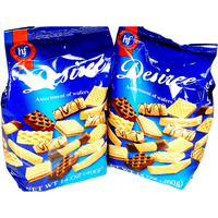 Hans Freitag Desiree Assortment Of Wafers Gourmet Cookie Snacks Imported From Germany 2 Pack X 14 Oz / 400 G Each)