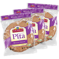 Toufayan Multi Grain Pita Bread (3 Pack, 18 Pitas Total)