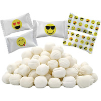 The Dreidel Company Cool Smile Emoji Buttermints, Mint Candies, After Dinner Mints, Butter Mint Candy, Fat-Free, Kosher Certified, Individually Wrapped (55 Pieces)