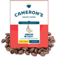 Cameron's Coffee Jamaican Me Crazy Flavored Whole Bean Coffee, Light Roast, 100% Arabica, Bulk, 4-Pound Bag, (Pack Of 1)