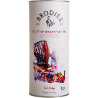 Brodies Tea, Scottish Breakfast Tea, Black Tea Imported From Scotland, Canister Of 50 Bags (Pack Of 1)