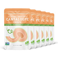 Nature's Turn Freeze-Dried Fruit Snacks, Cantaloupe Crisps, Pack Of 6 (0.53 Oz Each)