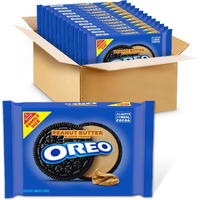 Oreo Peanut Butter Creme Chocolate Sandwich Cookies, Family Size, 12 - 17 Oz Packs