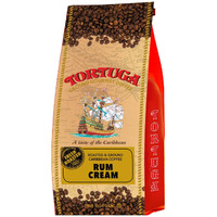 Tortuga Caribbean Rum Cream Flavored Coffee- Roasted And Ground Coffee 10Oz - The Perfect Premium Gourmet Gift For Gift Baskets, Parties, Holidays, And Birthdays