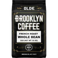 Brooklyn Coffee Whole Bean, French Dark Roast (2Lb) Silky Smooth, Bold, Balanced - Fresh Bulk Coffee Beans Roasted Weekly In Nyc