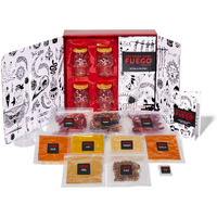The Good Hurt Fuego By Thoughtfully, Diy Hot Sauce Set, Hot Sauce Making Kit Includes 4 Skull Shaped Reusable Glass Jars, 2 Funnels, Seasonings, Gloves And Recipe Book To Make Your Own Hot Sauce
