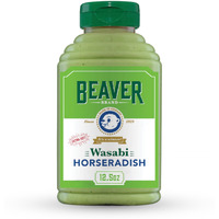 Beaver Extra Hot Wasabi Horseradish, 12.5 Oz Squeeze Bottle