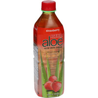 Iberia Aloe Vera Juice Drink, Strawberry, 16.9 Fl Oz (Pack Of 24)