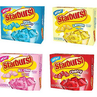 Starburst Gelatin Variety Pack, 4 Flavor Lemon, Blue Raspberry, All Pink Strawberry, And Cherry (3.89 Oz Each)
