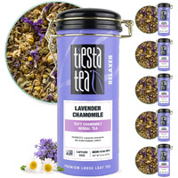 Tiesta Tea - Lavender Chamomile | Soft Chamomile Herbal Tea | Premium Loose Leaf Tea Blend | Non Caffeinated Tea | Make Hot Or Iced Tea & Brews Up To 50 Cups - 12 Ounce Refillable Tin, Pack Of 6