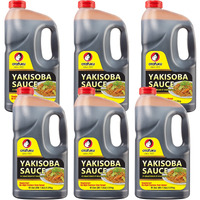 Otafuku Yakisoba Sauce For Japanese Stir Fry Noodles, Restaurant Bulk Size 1/2 Gallon (6 Pack)