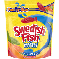 Swedish Fish Mini Assorted Soft & Chewy Candy, Family Size, Bulk Candy, 1.8 Lb