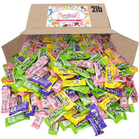 Laffy Taffy - Laffy Taffy Candy - Banana, Grape, Sour Apple, Flavors - Chewy & Tangy Laffy Taffy Bulk Candy Individually Wrapped - Holiday Candy Bulk, Candy For Pinata, Concession Stand (Mix) 2Lb