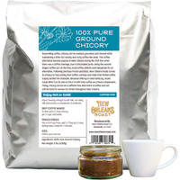 New Orleans Roast Pure French Chicory - 5 Pound Bag (Pack Of 1) - Coffee Alternative, Acid Free, Caffeine Free, Dark Roast, Brew Just Like Coffee, Blend Chicory Root With Coffee, Coffee Substitute