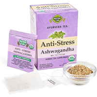 Herbal Cup Ayurveda Ashwagandha Tea, Organic Anti-Stress, No Caffeine Herbal Supplement (16 Count, Pack Of 6)
