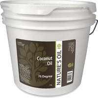 Nature's Oil Coconut 76 Degree, Naturally Refined, 7Lbs (1 Gallon)